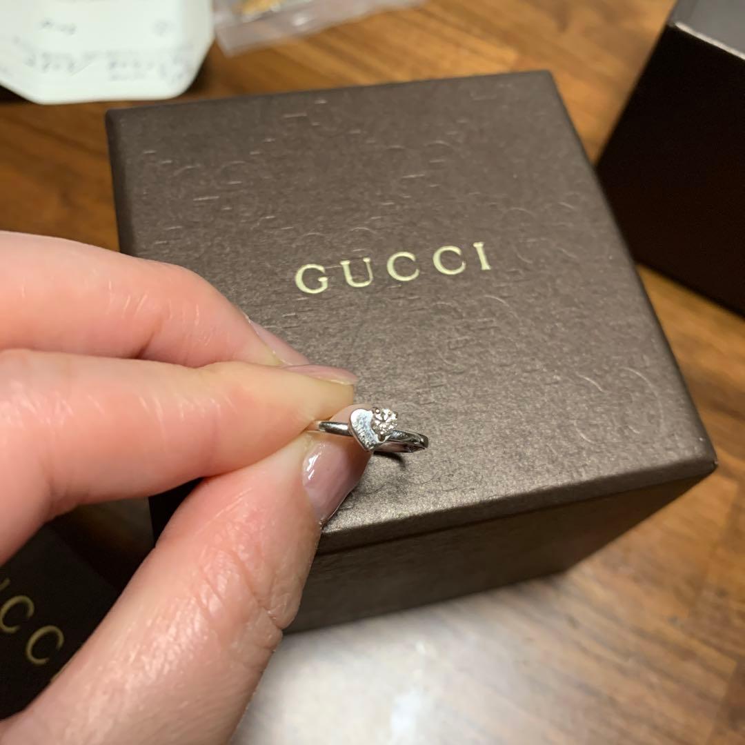 GUCCI 希少⭐︎ダイヤモンドリング　スクエア