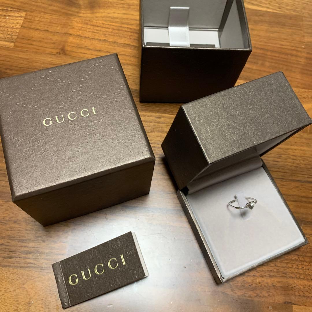 GUCCI 希少⭐︎ダイヤモンドリング　スクエア