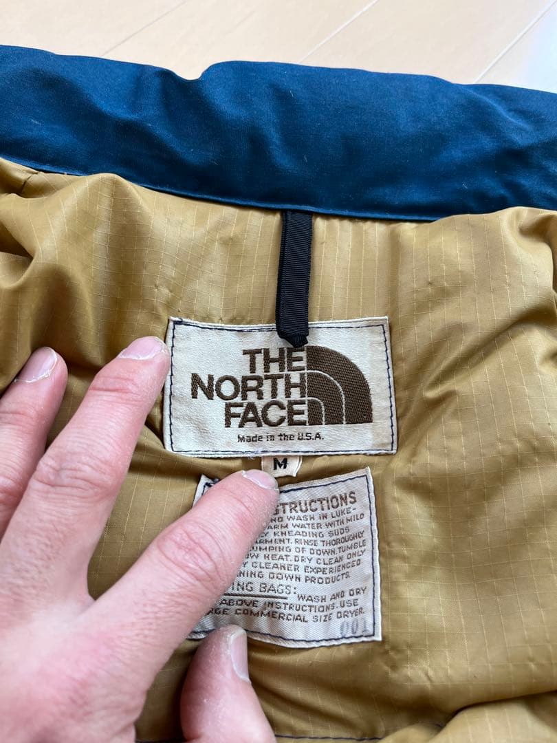 70s 80s THE NORTH FACE ダウンベスト 茶タグ　Mサイズ