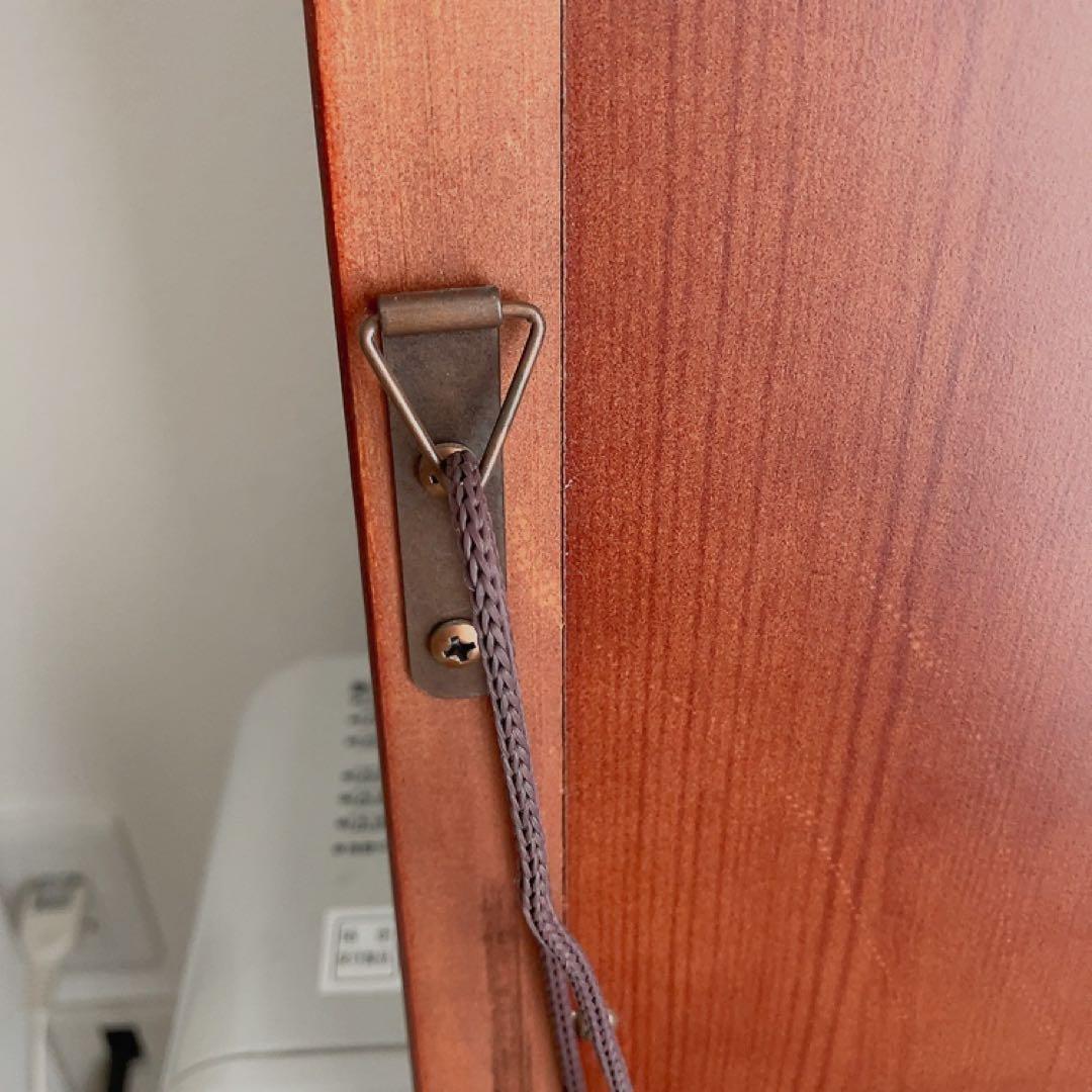姿見　ダークブラウン　スタンドミラー　全身鏡　壁掛けミラー　木製フレーム