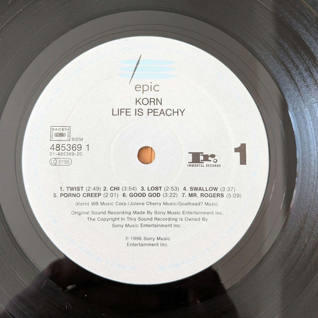 KORN / Life Is Peachy オリジナル盤 レコード LP