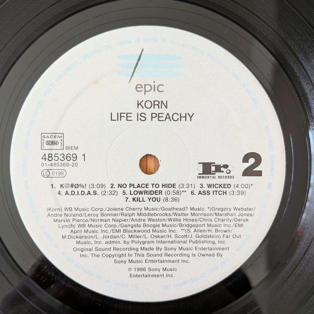 KORN / Life Is Peachy オリジナル盤 レコード LP