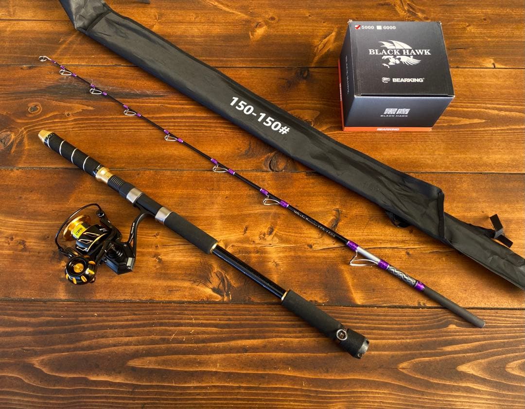 ジギングセット　S502 スロージギング　5ft 船釣り　新品　5000番リール