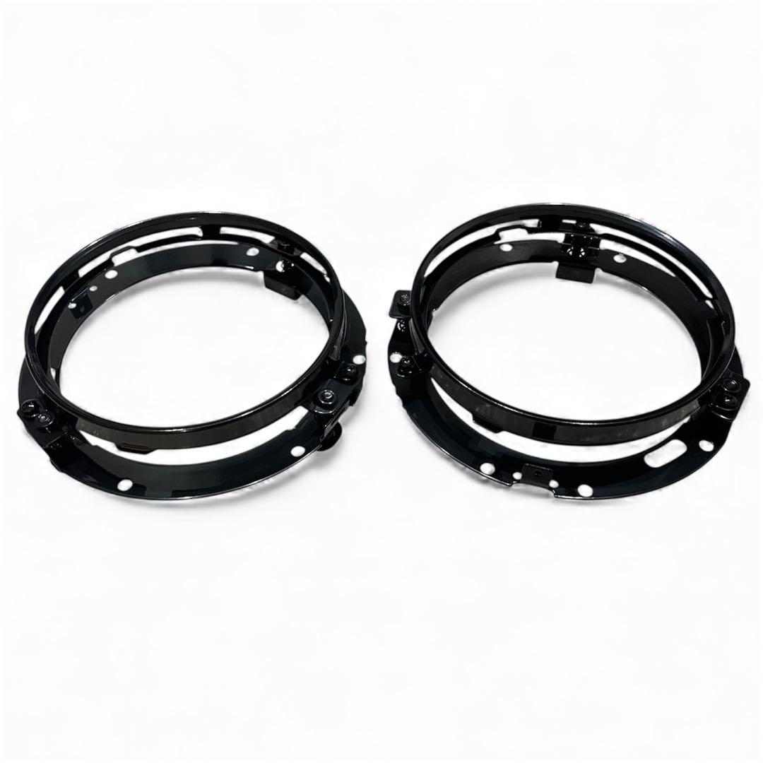 【訳アリ特価】ジムニー JB23 丸目ヘッドライトキット7インチ　スモークLED