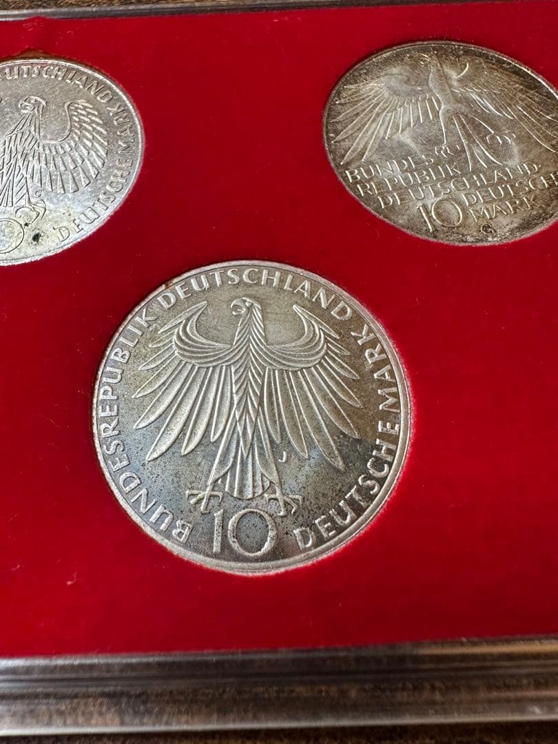 ミュンヘンオリンピック記念 10マルク銀貨5枚セット