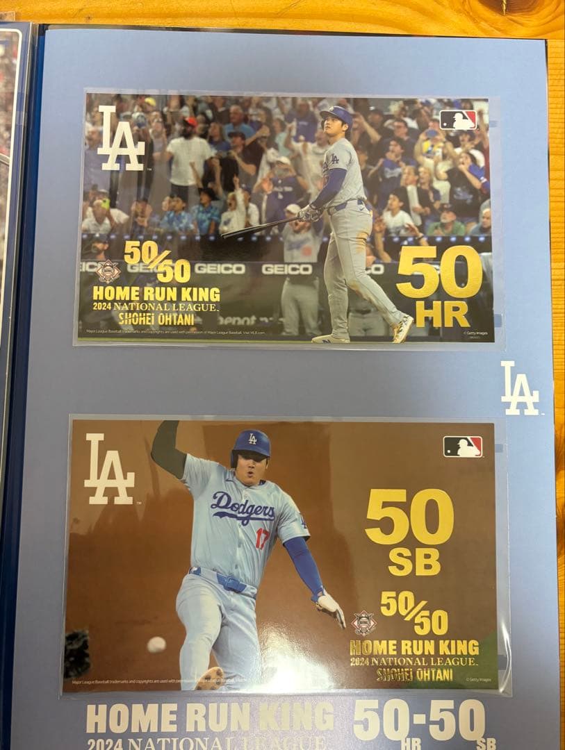 大谷翔平*ホームラン王獲得記念セット!!プレミアムホルダー、ポストカード