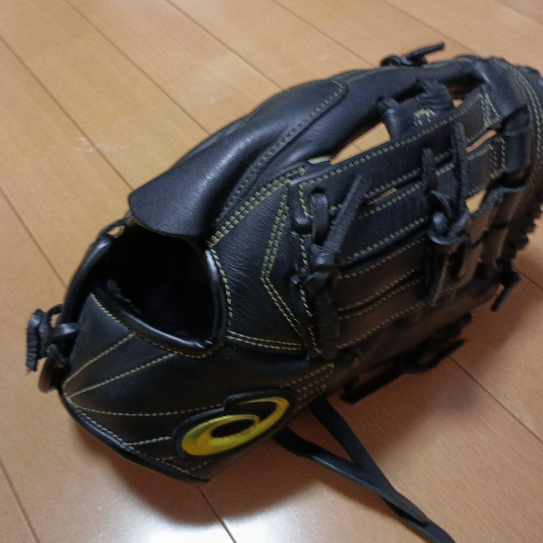 早い者勝ち❗アシックス大谷モデル軟式野球用ピッチャー用グローブ 黒 オイルセット