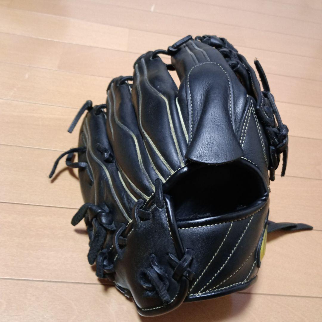 早い者勝ち❗アシックス大谷モデル軟式野球用ピッチャー用グローブ 黒 オイルセット