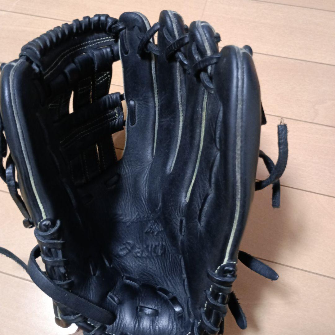 早い者勝ち❗アシックス大谷モデル軟式野球用ピッチャー用グローブ 黒 オイルセット