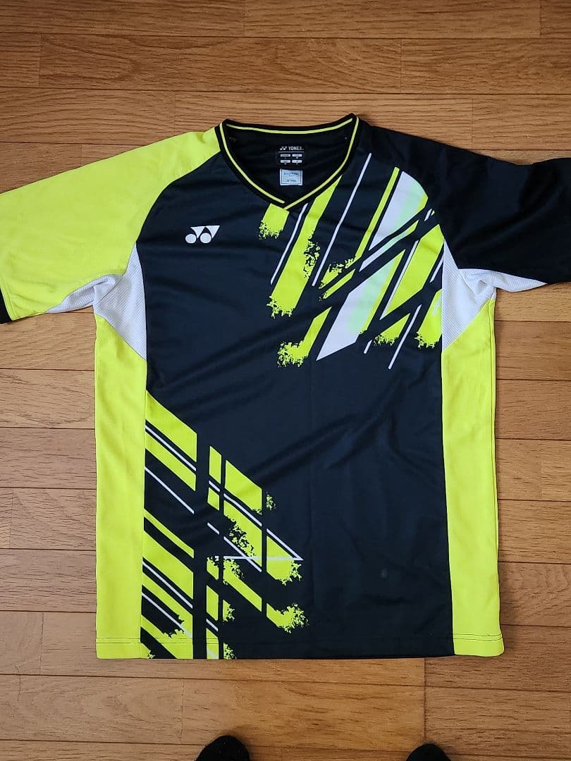 ミ*ル様 YONEX バドミントンウェア Lサイズ 黒/黄 北翔大学