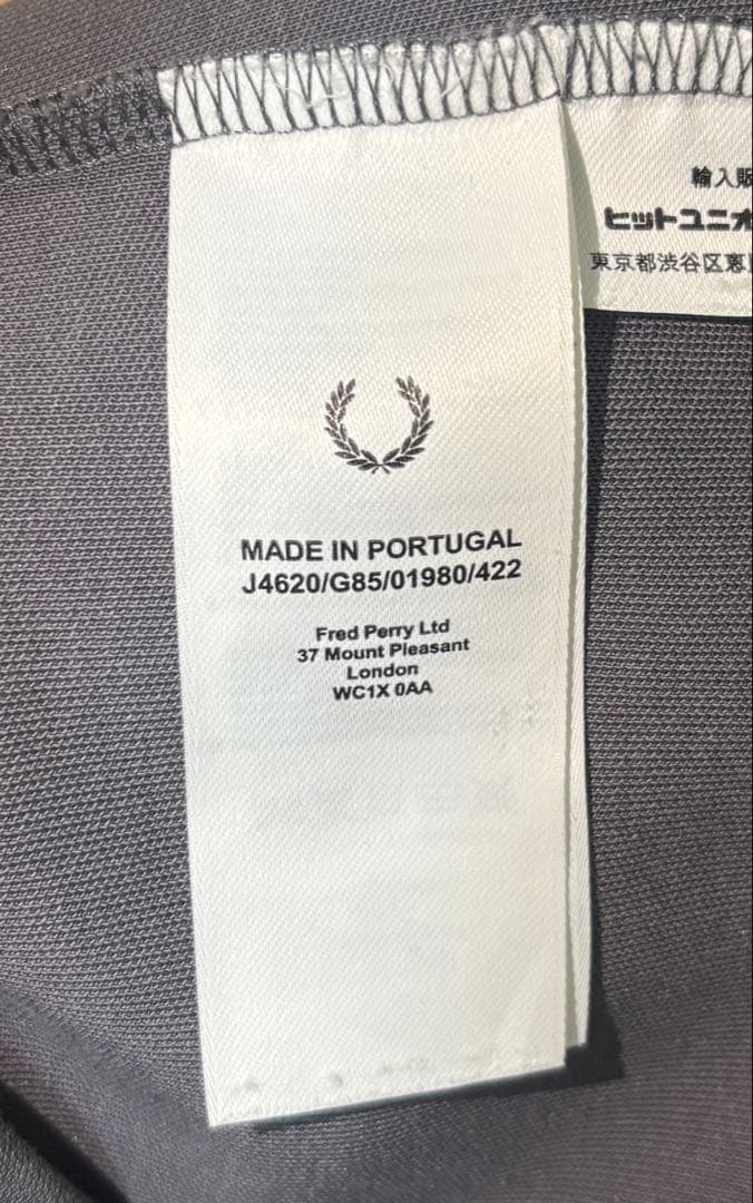 FRED PERRY グレー ジャージ ジャケット L