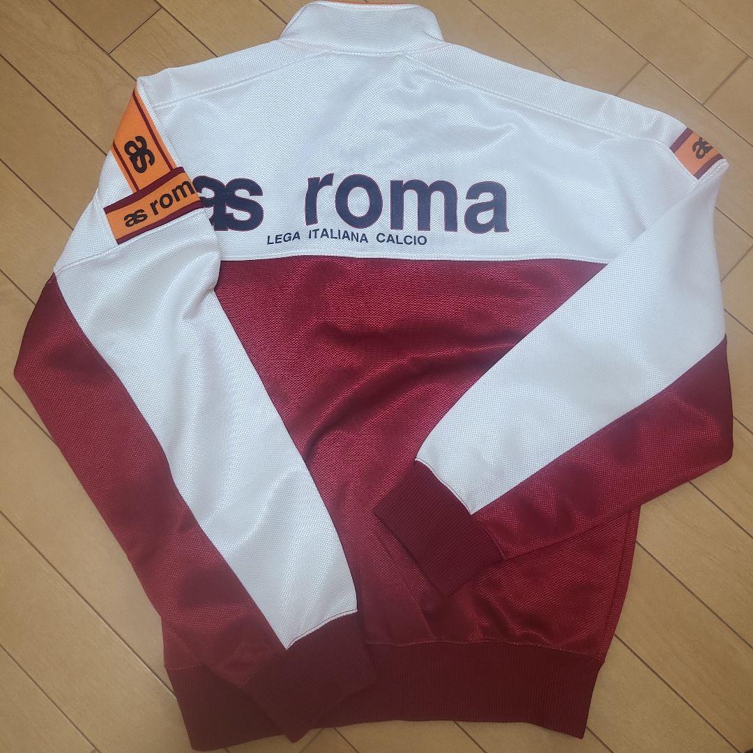 希少　as roma ジャージ上 赤/白as roma L