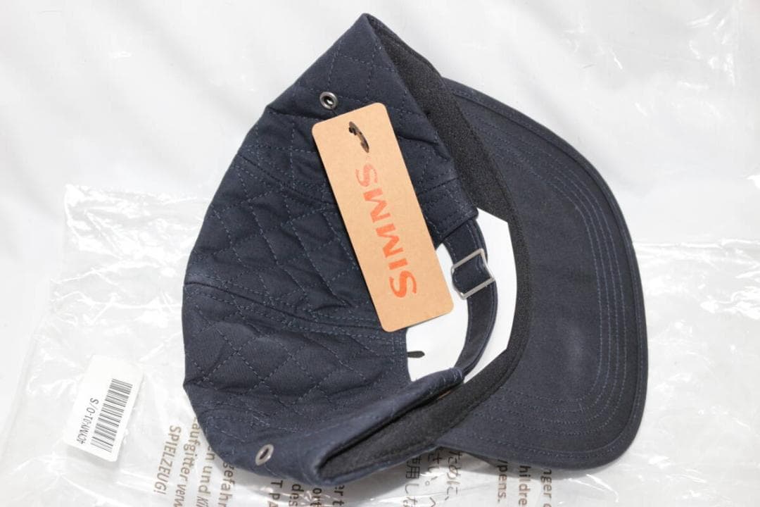 SIMMS　ワックスドキャンバス　キルテッドキャップ　カーボン　フリーサイズ