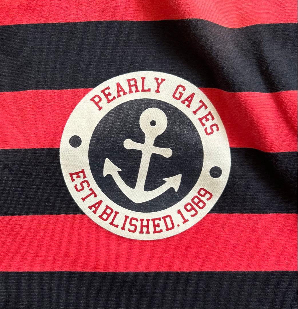PEARLY GATES/パーリーゲイツ ボーダーハイネック半袖シャツ（5）