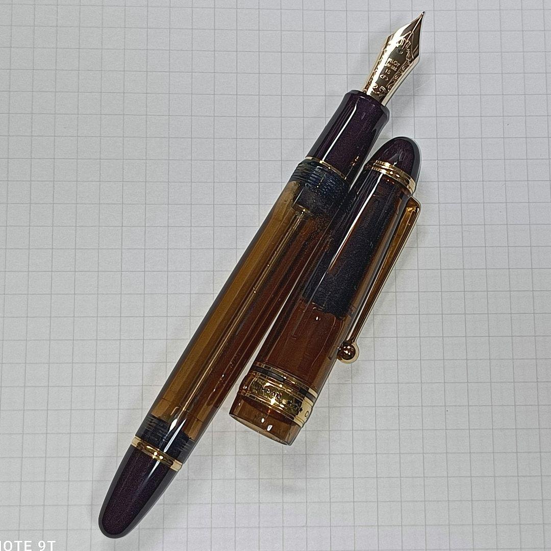 d*7様 PILOT CUSTOM 823 万年筆 透明ブラウン 14K-585