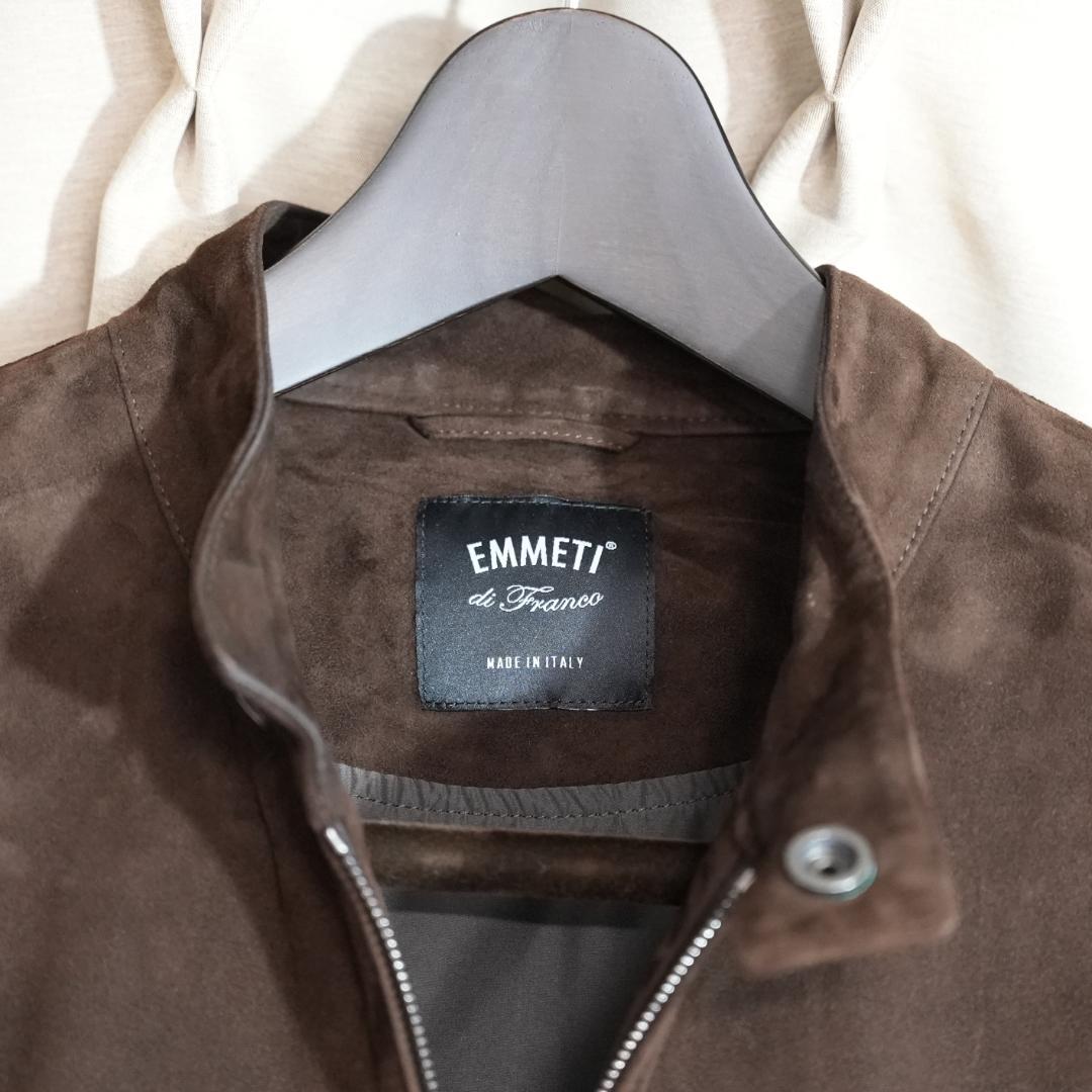 EMMETI × BEAMS 別注 JURI スエード ライダース 48 茶色