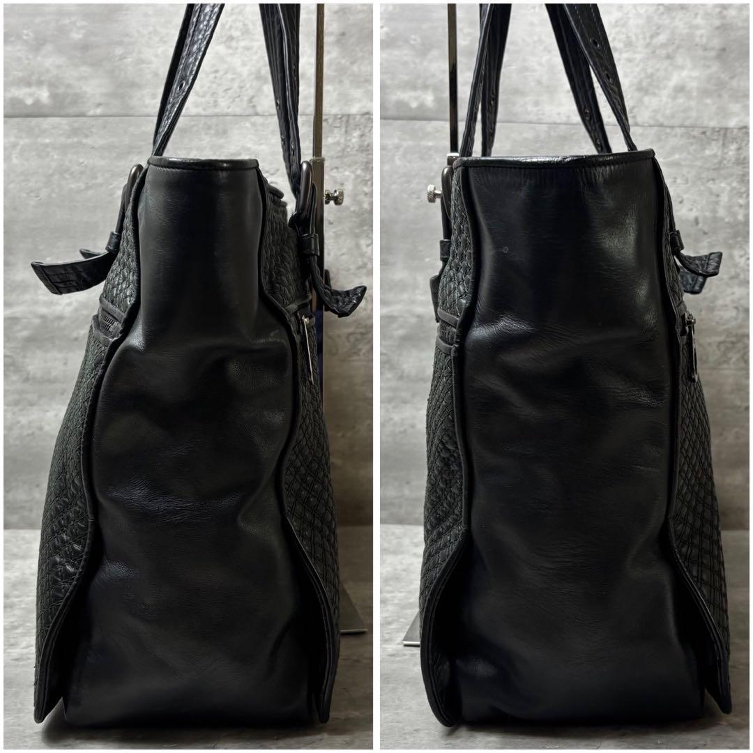 希少モデル BOTTEGA VENETA トートバッグ イントレチャート 黒