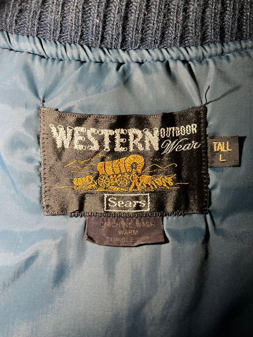 SEARS シアーズ WESTERN ダウンベスト Lサイズ