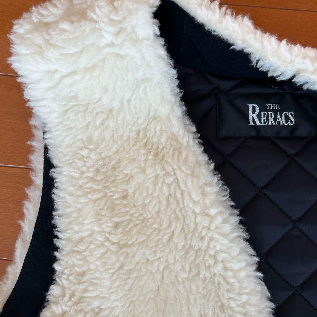 THE RERACS アイボリーボアベスト
