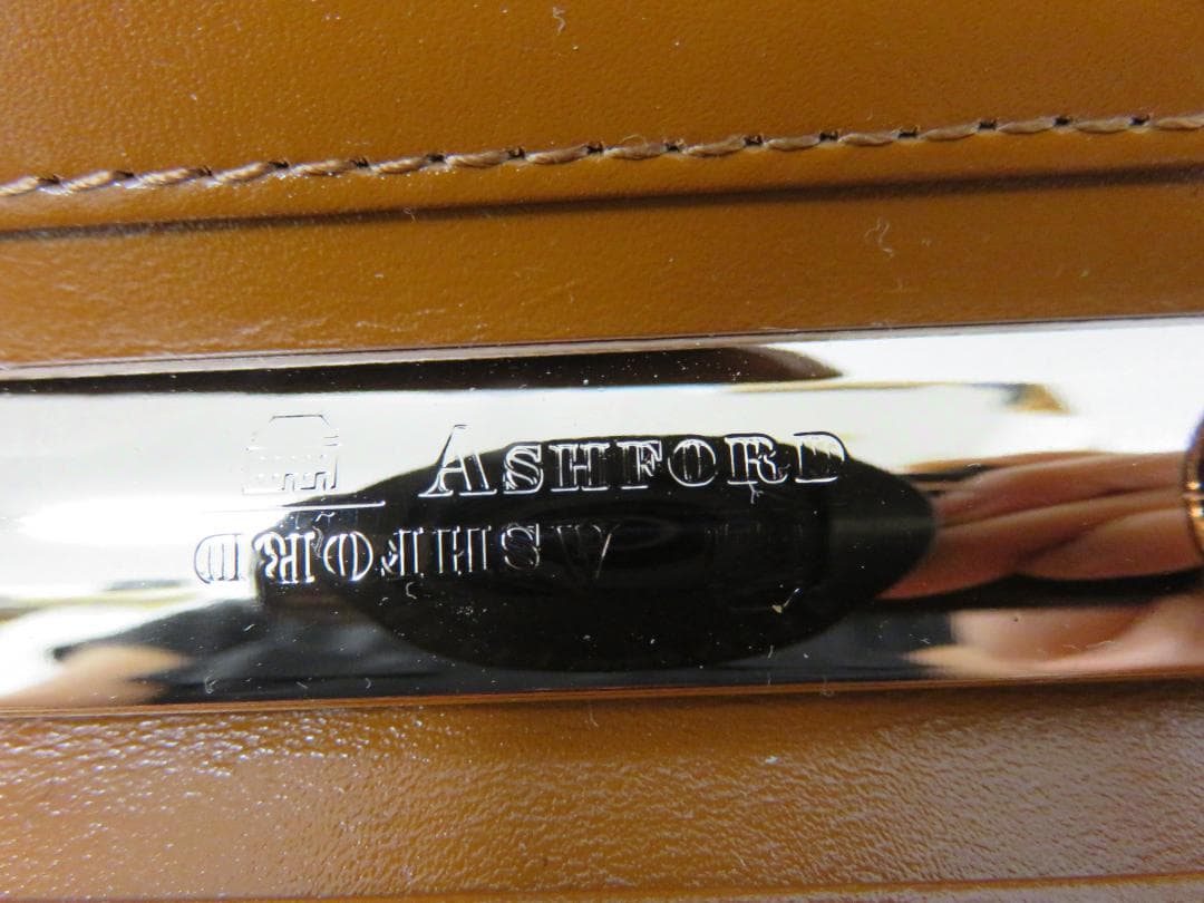アシュフォード ASHFORD クロコダイル型押し レザー システム手帳 A5