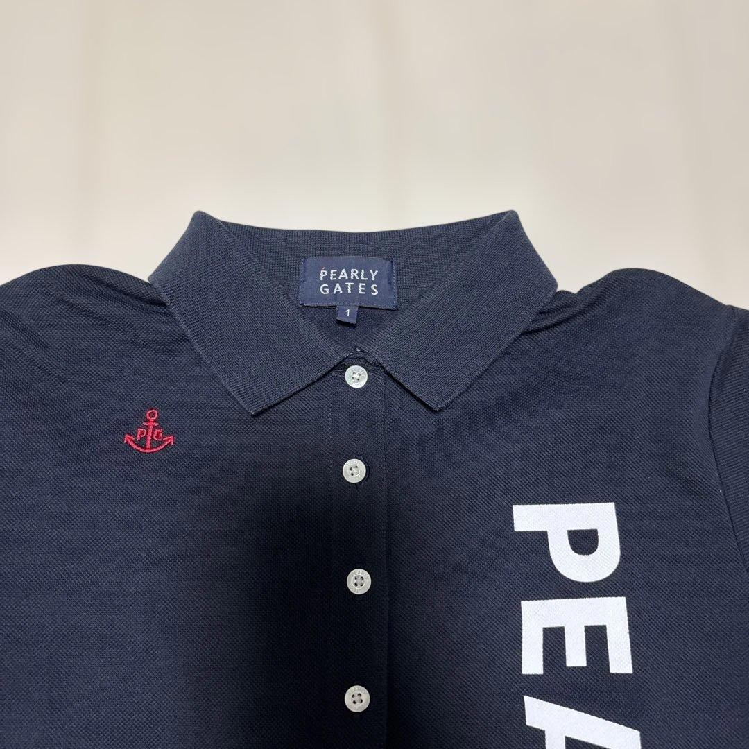 「美品」PEARLY GATES ネイビー ポロワンピース