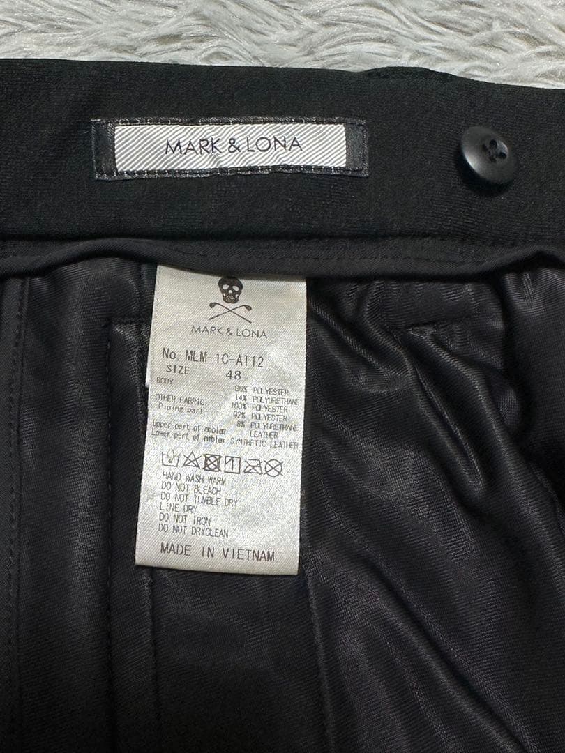 MARK&LONA 裏起毛 ゴルフパンツ