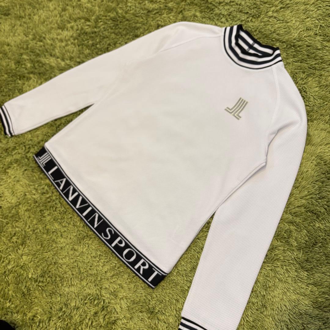 LANVIN SPORT ランバンスポール 長袖モックネック ホワイト 38 M