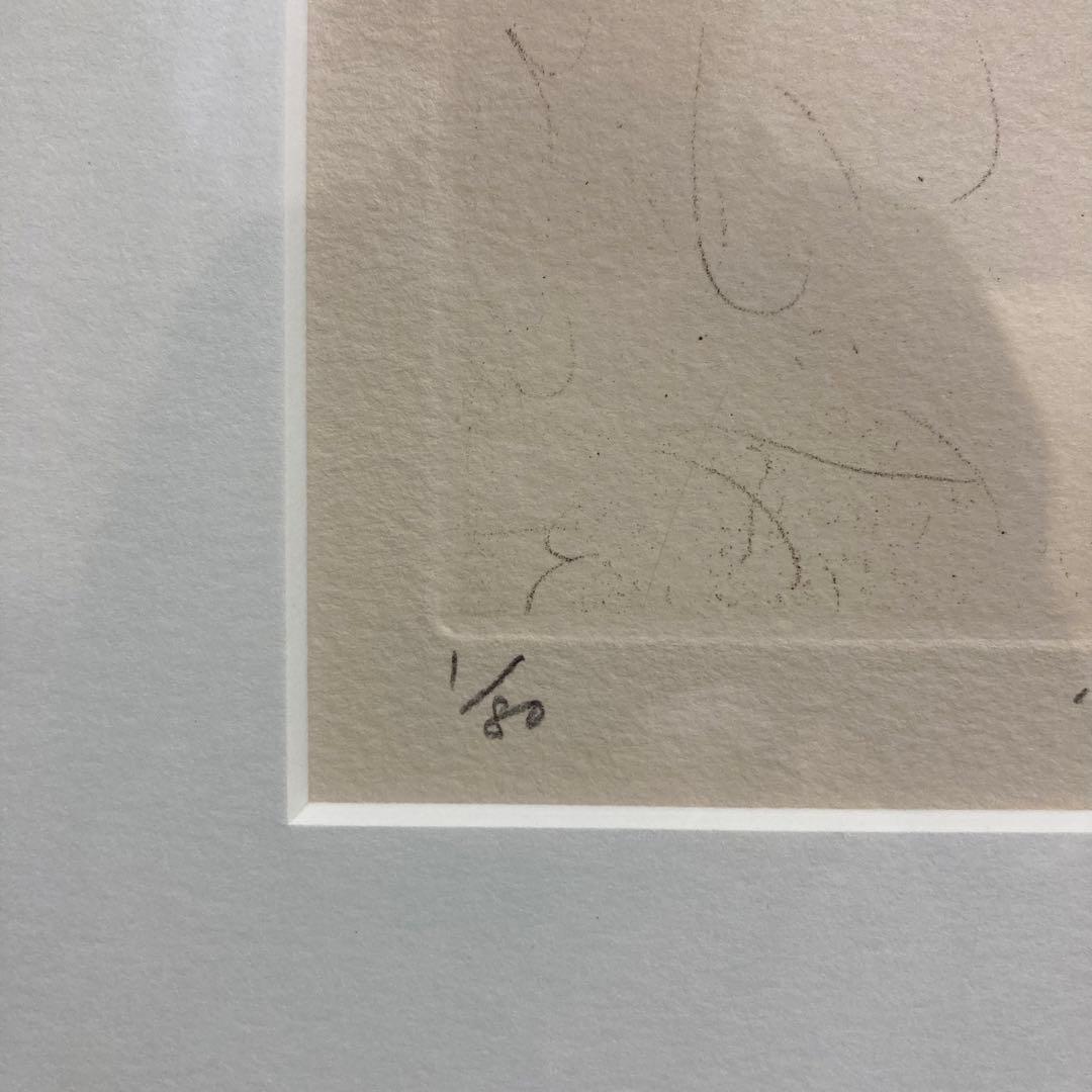 【真作】山本容子「少年2」2000年 エッチング 直筆サイン 80部限定 版画