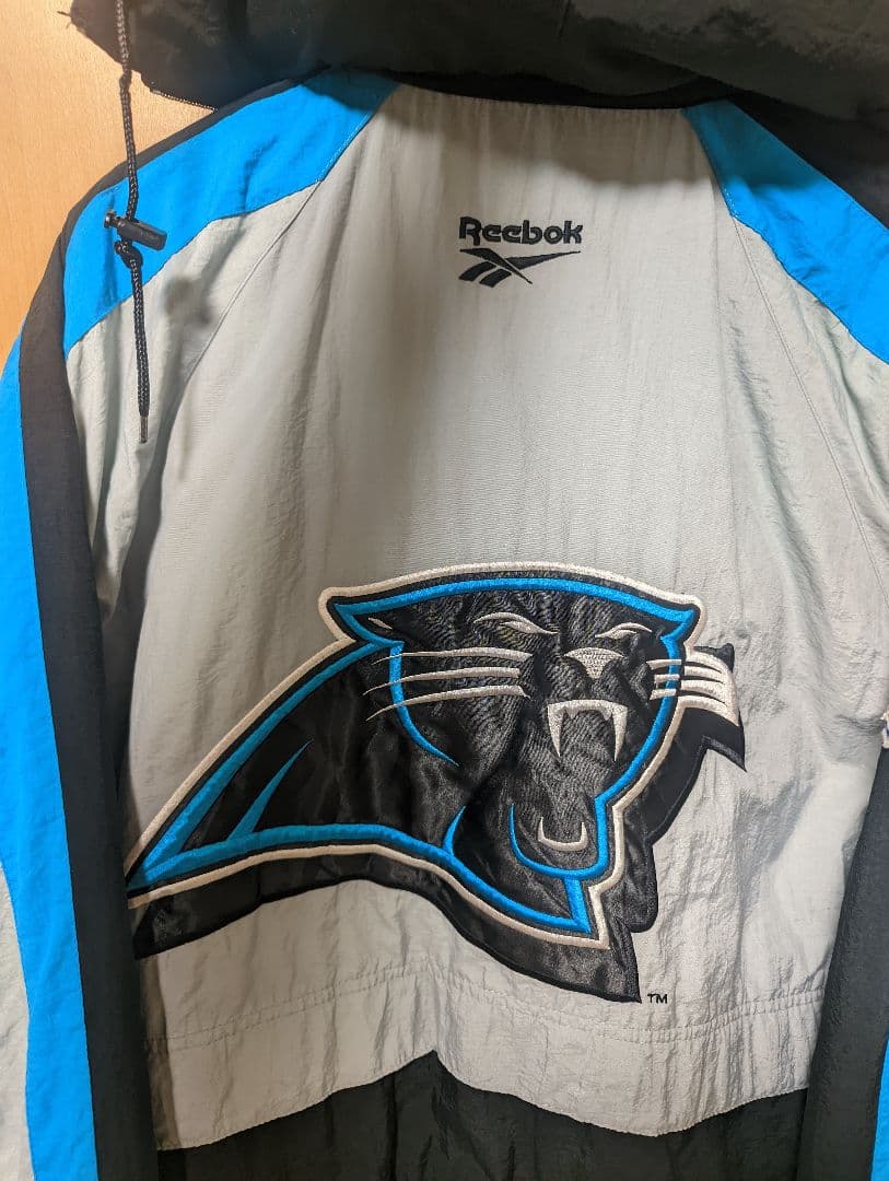 Reebok リーボック NFL カロライナ・パンサーズ ナイロン ジャケット
