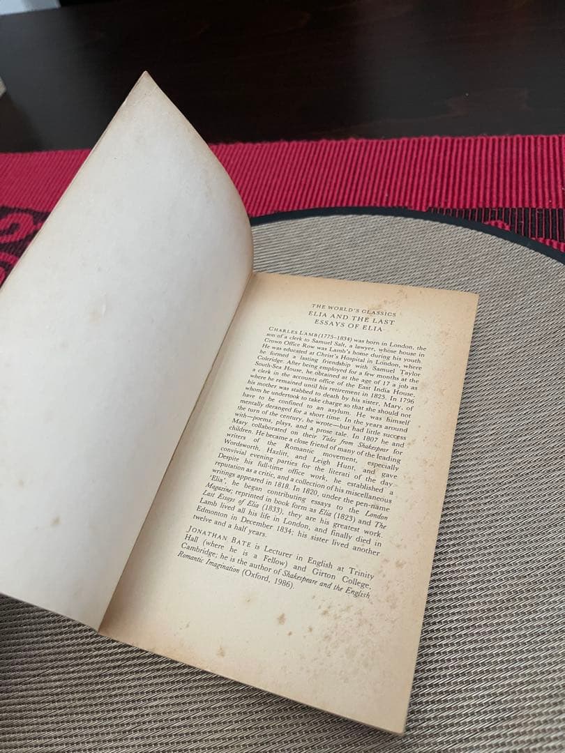 希少　ELIA & THE LAST ESSAYS OF ELIA