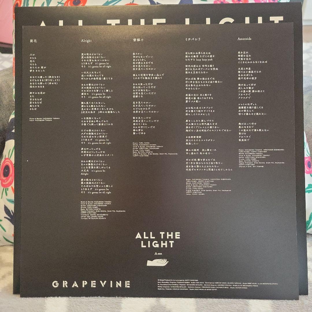 カ*ヌ様 GRAPEVINE グレイプバイン ALL THE LIGHT アナロ
