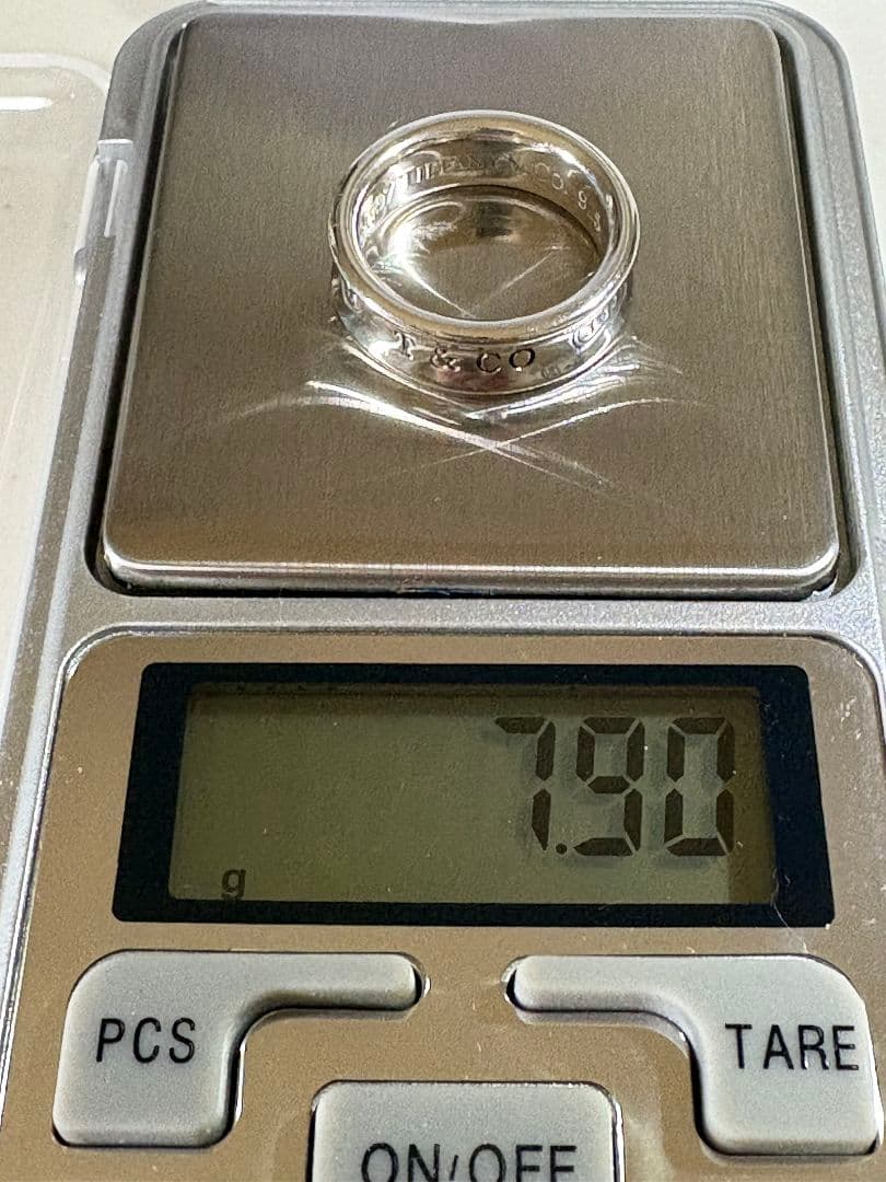 ティファニー1837ナローハンド リング サイズ棒:約15号【箱/ポーチ付】