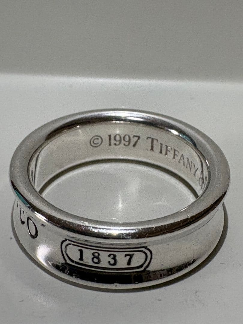 ティファニー1837ナローハンド リング サイズ棒:約15号【箱/ポーチ付】