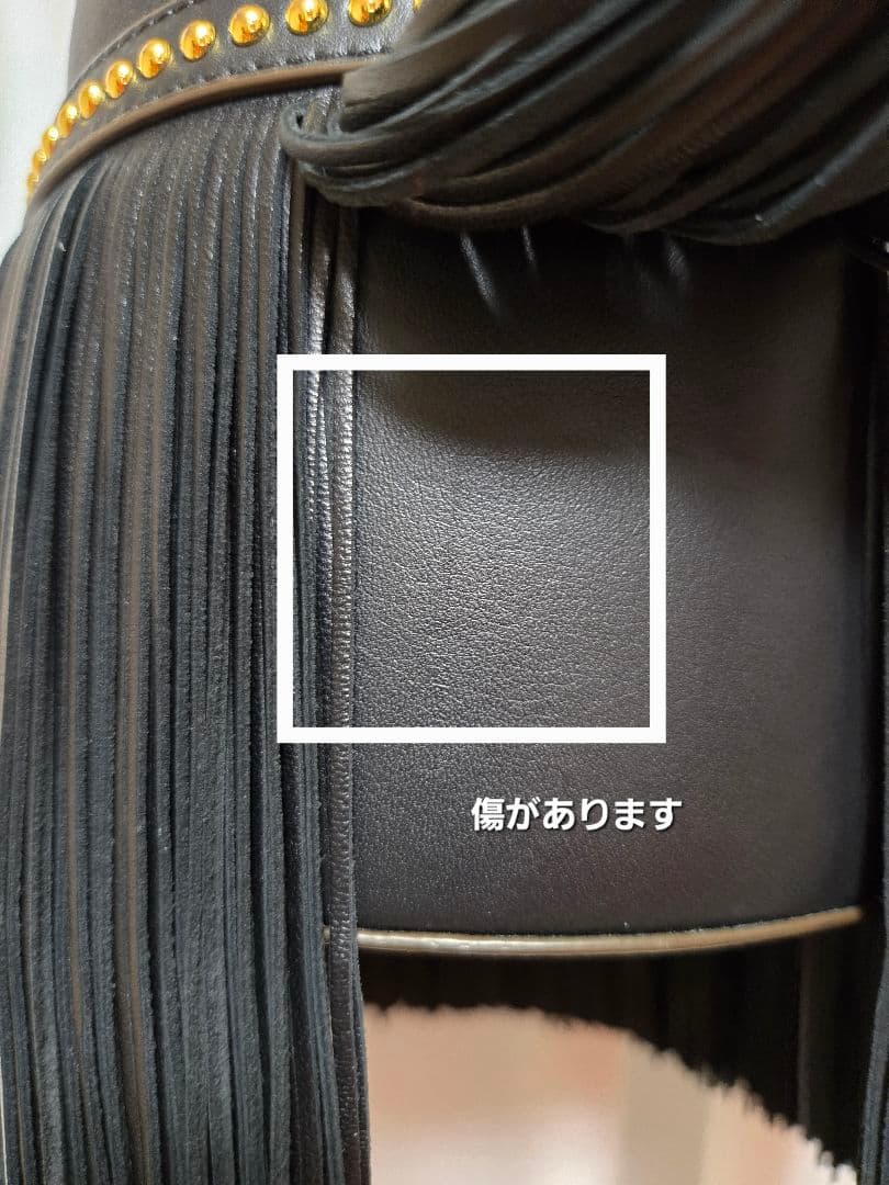 【美品】J&M DAVIDSON フリンジカーニバル　ブラック　ゴールド