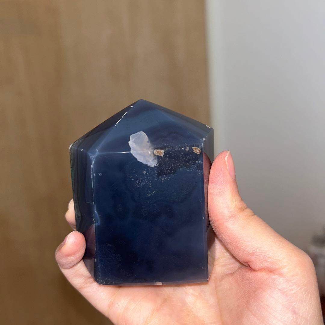アメジスト 瑪瑙 タワー 大きめサイズ 326g 天然石 結晶