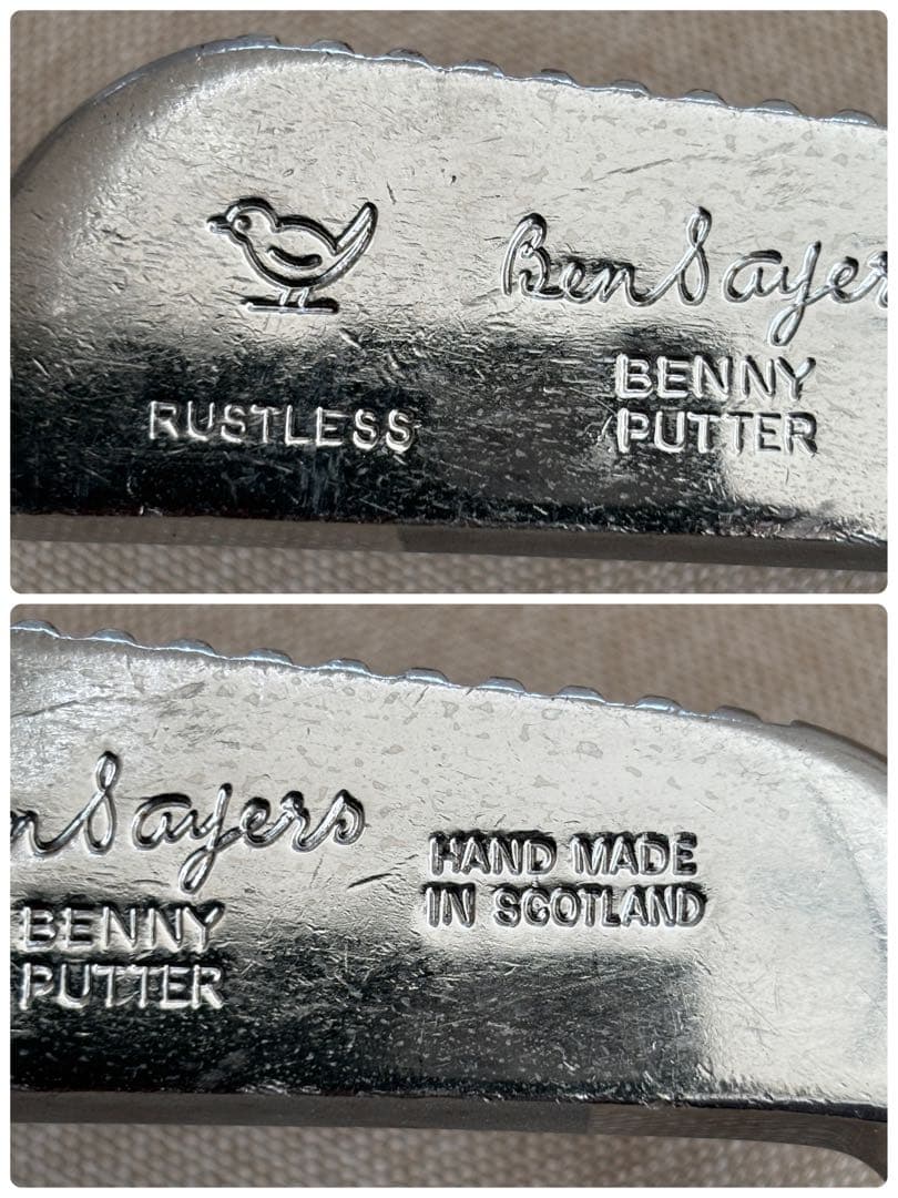 希少物！ベン・セイヤーズ BENNY PUTTER パター L字 木製シャフト