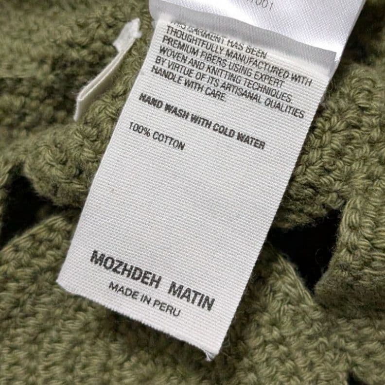 MOZHDEH MATIN MAYU ハンドニット チュニック 定価12.6万