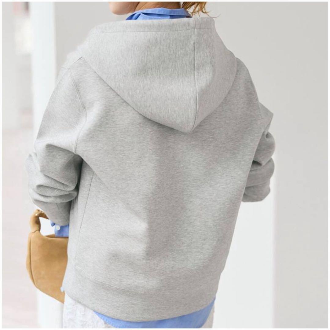 未使用【Spick & Span】 ストレッチジップフードパーカー フーディ
