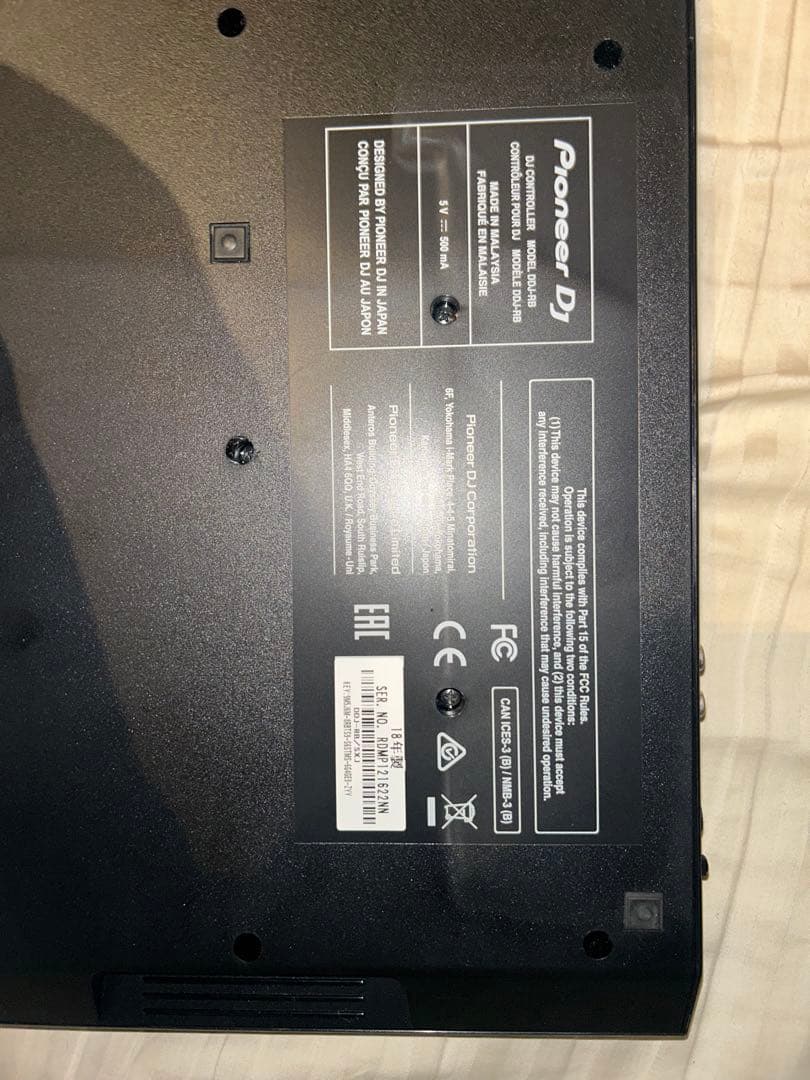 Pioneer ddj rb 通電確認完了