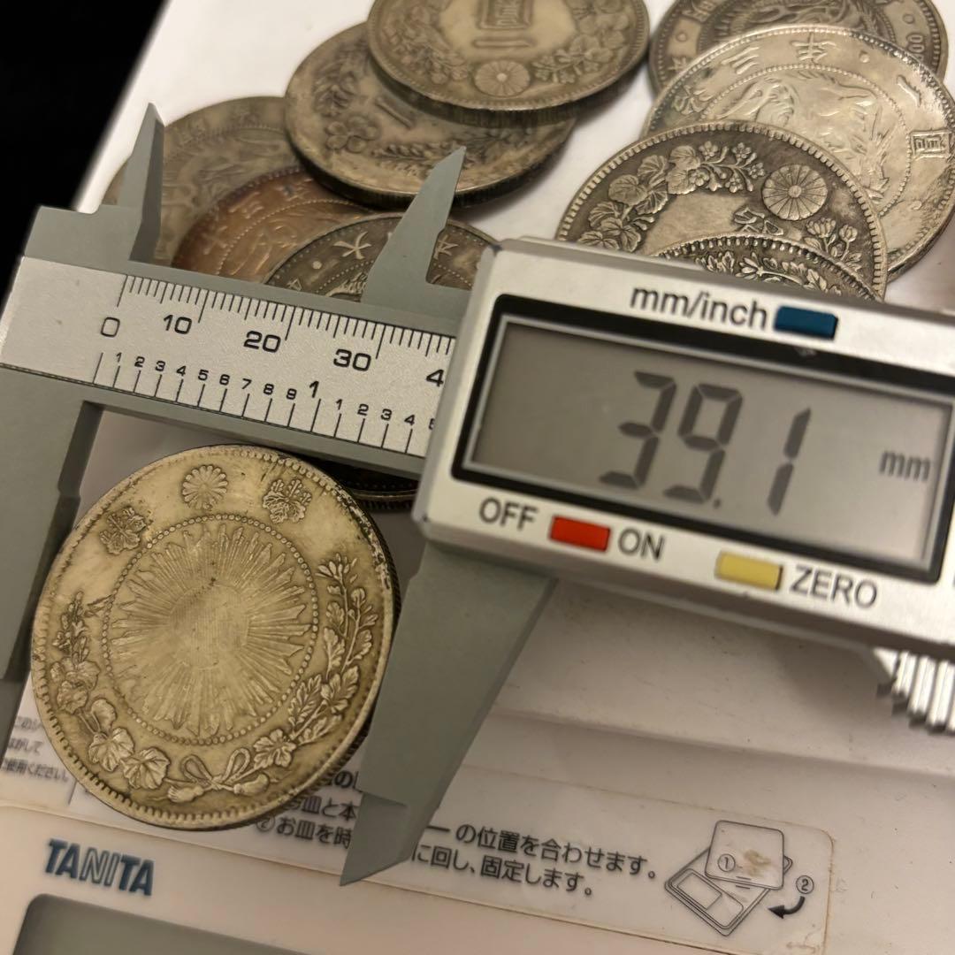 まとめて　1円銀貨　10枚セット　日本古錢 一圓銀貨　　激安　貿易銀