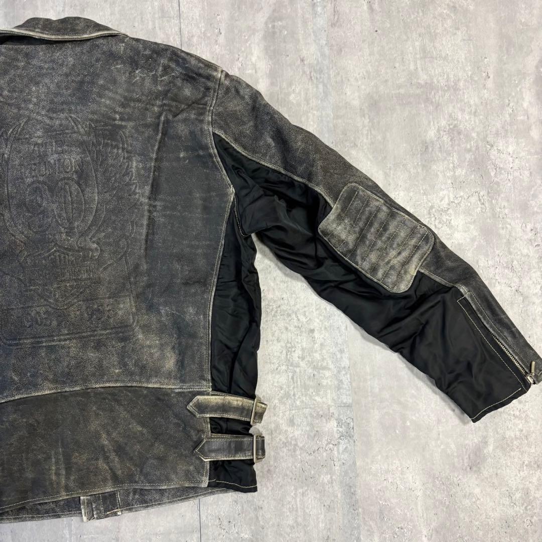 90's ハーレー　ダビッドゾン　レザージャケット　ライダースジャケット