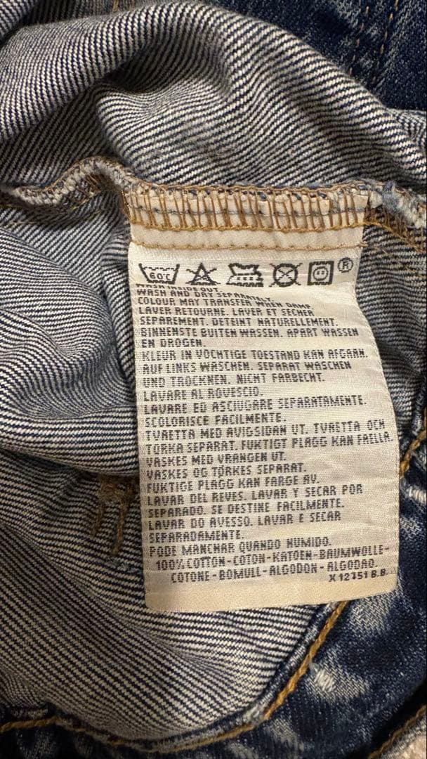 リーバイス 70696 デニムジャケット 97年 イタリア製 オレンジタブXL