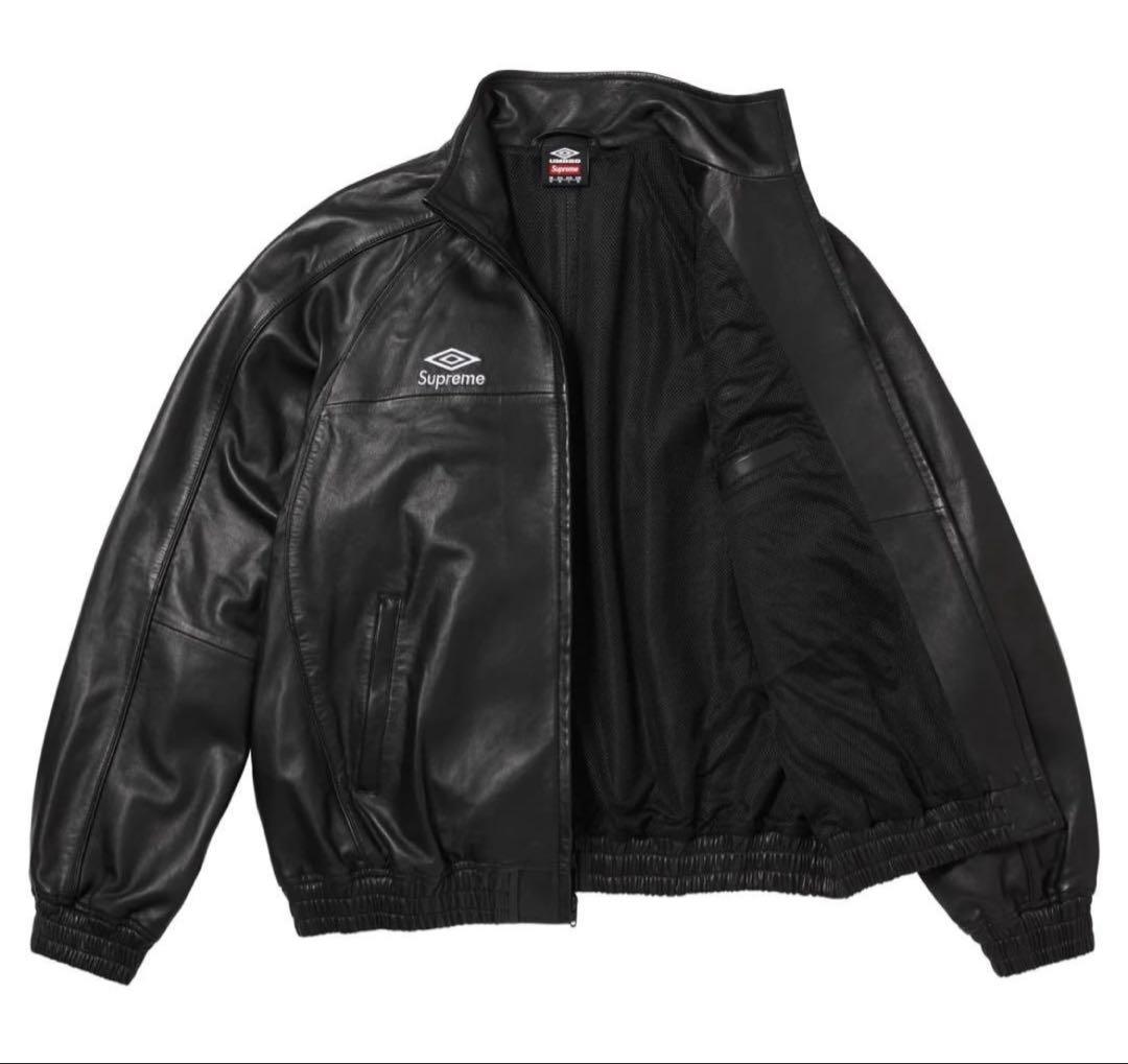 最安値 Supreme Umbro Leather Track Jacket S