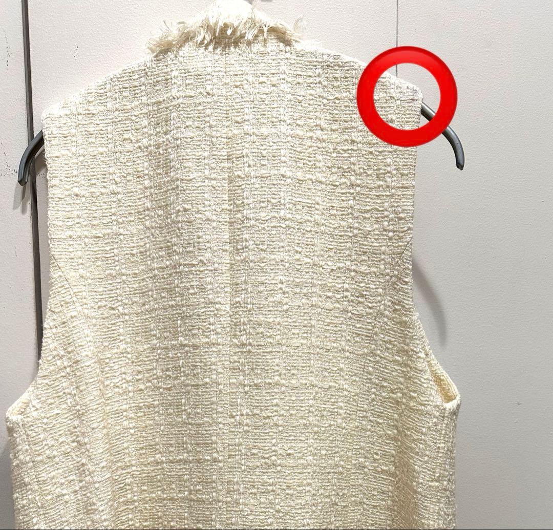 ANAYI アナイ　ツイードパールジレ　美品38