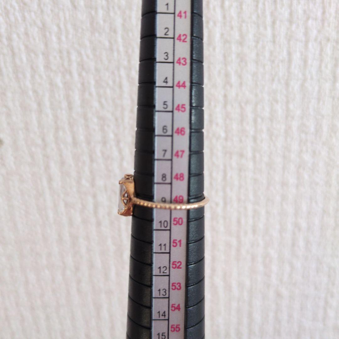 agete　アンバー クォーツ　リング　9号
