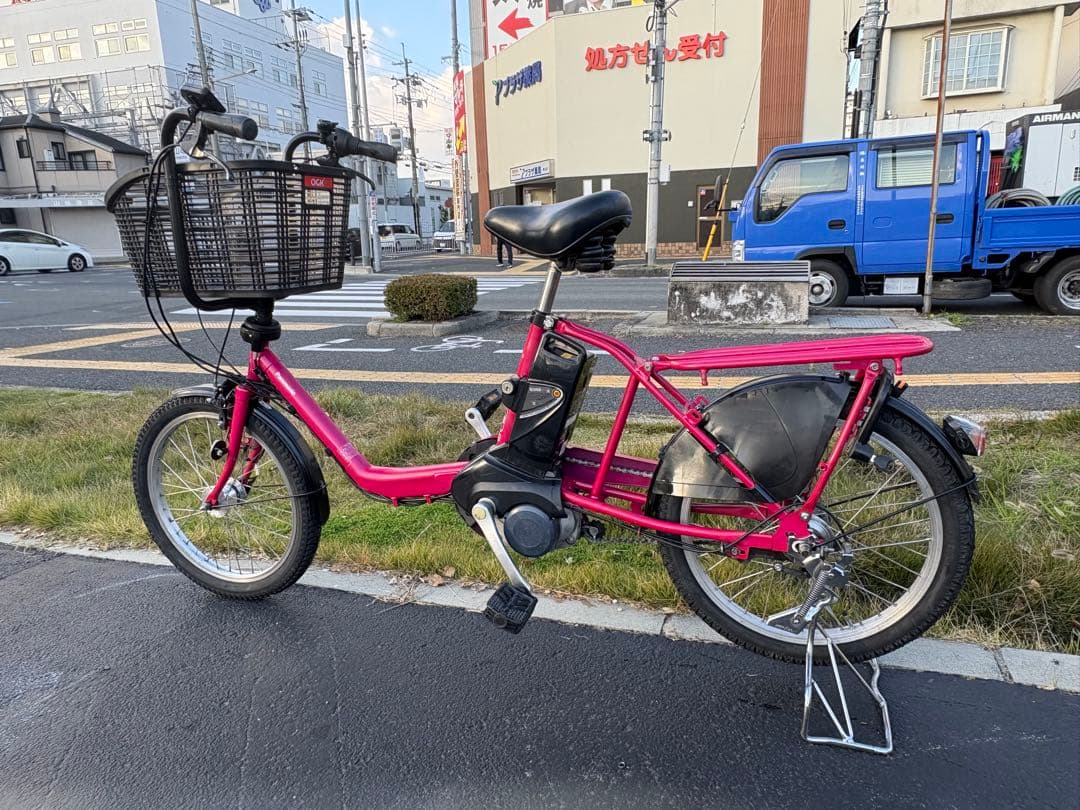 中古20インチPanasonic電動アシスト自転車　13.2Ah4点灯　大阪