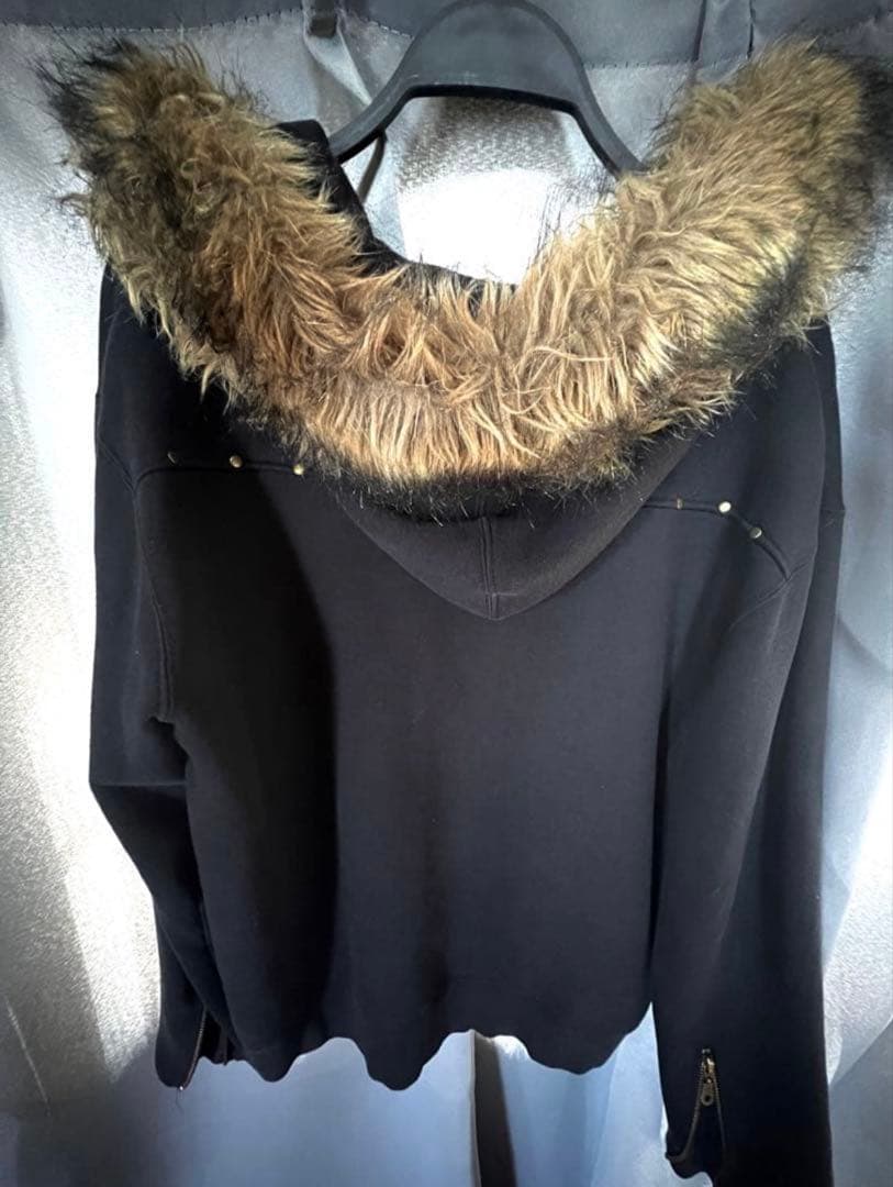 00s y2k fur zip hoodie gimmick lgb 短丈
