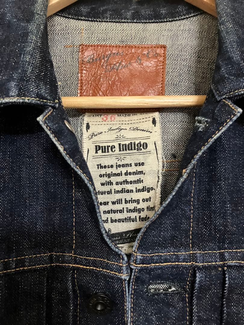 Burgus Plus バーガスプラス1st 復刻デニムジャケット　36