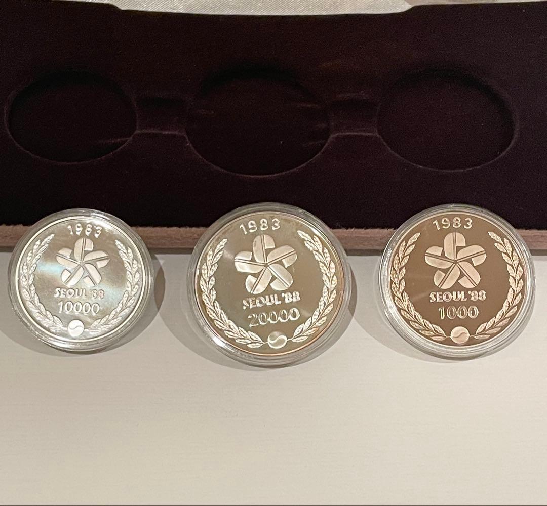 1983年 韓国 ソウルオリンピック記念硬貨 銀貨