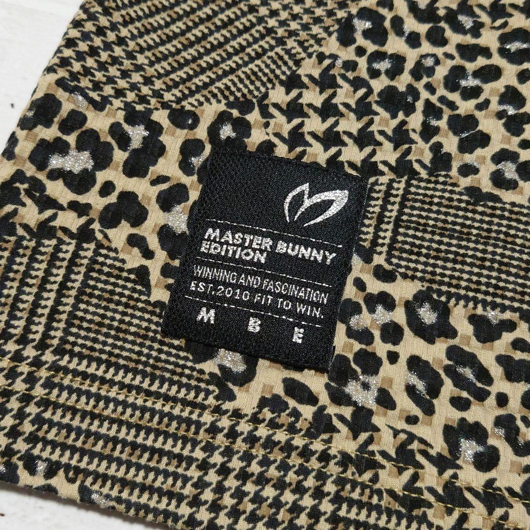 【極美品】マスターバニーエディション レオパード 千鳥格子 半袖 ポロシャツ L